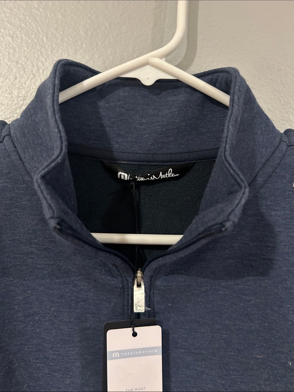Travis Matthew Navy Quarter-Zip pullover - Picture 4 of 8